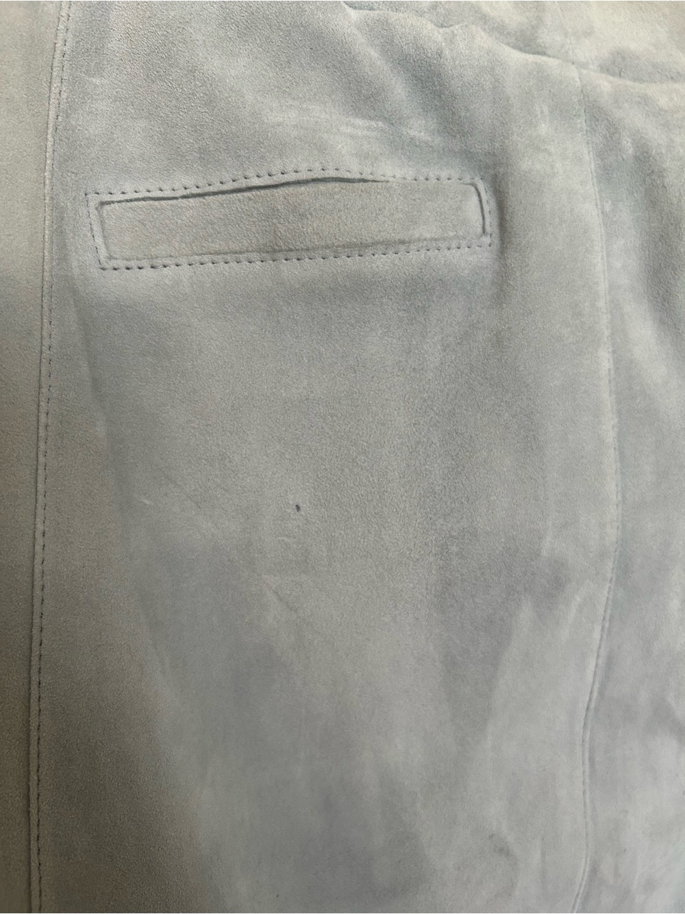Classic ciel Suede Pencil Skirt Designer 100% lamb leather - Picture 5 of 7